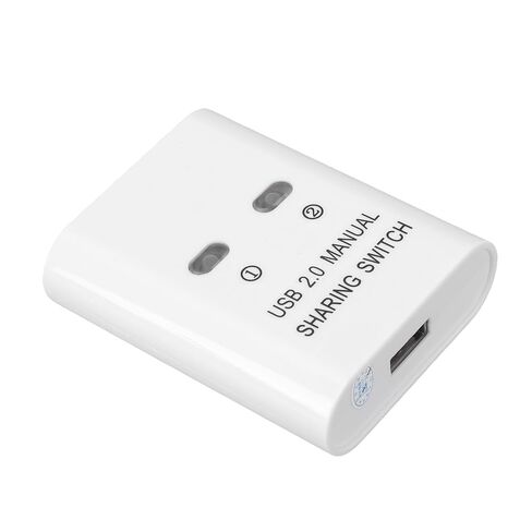 محدد محول USB 2.0، محول مشاركة USB، 2 جهاز كمبيوتر مشترك، محول جهاز واحد مع نقل عالي السرعة، مثالي للطابعة ولوحة المفاتيح والماسح الضوئي والماوس in Kuwait