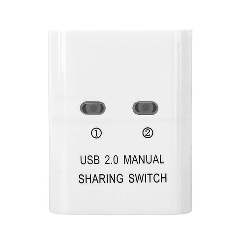 محدد محول USB 2.0، محول مشاركة USB، 2 جهاز كمبيوتر مشترك، محول جهاز واحد مع نقل عالي السرعة، مثالي للطابعة ولوحة المفاتيح والماسح الضوئي والماوس in Kuwait