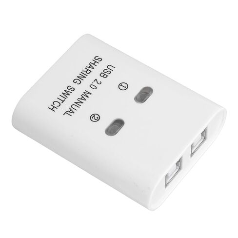 محدد محول USB 2.0، محول مشاركة USB، 2 جهاز كمبيوتر مشترك، محول جهاز واحد مع نقل عالي السرعة، مثالي للطابعة ولوحة المفاتيح والماسح الضوئي والماوس in Kuwait