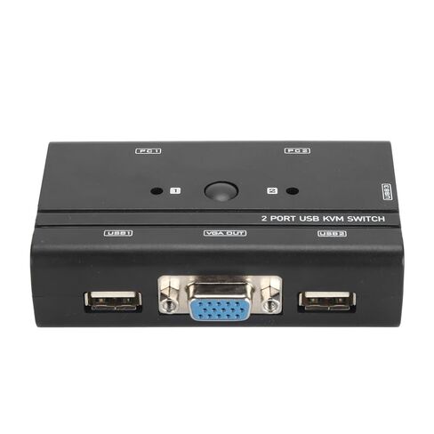 بدون جهد، VGA USB SQM Switch 2 منفذ تحكم لمفتاح الكمبيوتر السائل، صديق المستخدم، جيد لفئة Afrock الرسمية، Afrock in Kuwait