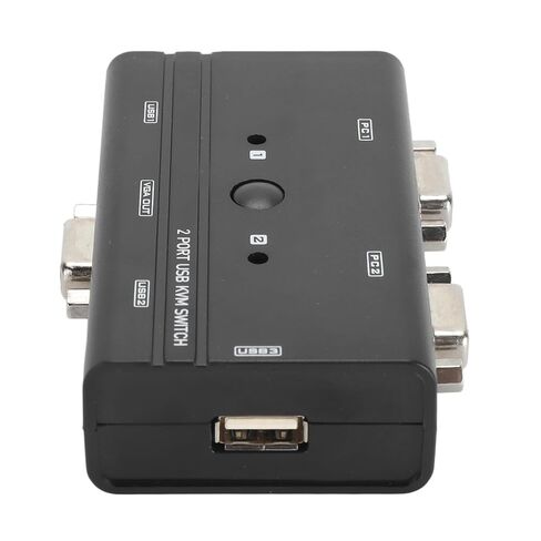 بدون جهد، VGA USB SQM Switch 2 منفذ تحكم لمفتاح الكمبيوتر السائل، صديق المستخدم، جيد لفئة Afrock الرسمية، Afrock in Kuwait