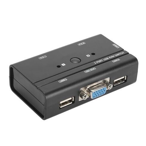 بدون جهد، VGA USB SQM Switch 2 منفذ تحكم لمفتاح الكمبيوتر السائل، صديق المستخدم، جيد لفئة Afrock الرسمية، Afrock in Kuwait