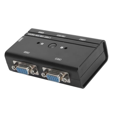 بدون جهد، VGA USB SQM Switch 2 منفذ تحكم لمفتاح الكمبيوتر السائل، صديق المستخدم، جيد لفئة Afrock الرسمية، Afrock in Kuwait