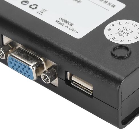 بدون جهد، VGA USB SQM Switch 2 منفذ تحكم لمفتاح الكمبيوتر السائل، صديق المستخدم، جيد لفئة Afrock الرسمية، Afrock in Kuwait