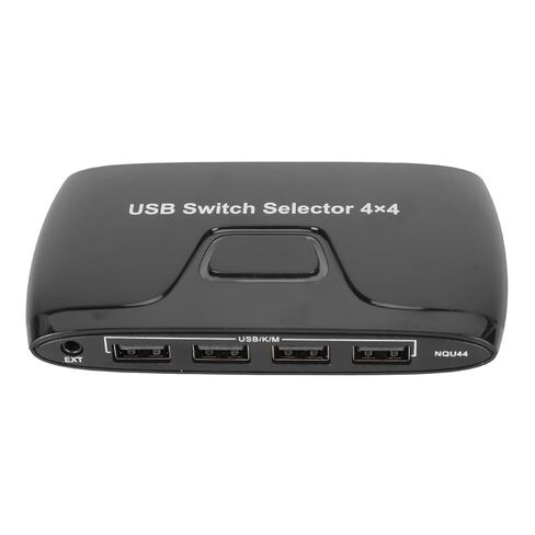 محول USB KVM لفأرة لوحة المفاتيح، محدد مفتاح USB فعال لـ 4 منافذ للعديد من الأجهزة، لا يتطلب وحدة تحكم in Kuwait