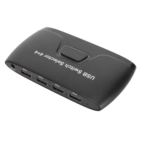 محول USB KVM لفأرة لوحة المفاتيح، محدد مفتاح USB فعال لـ 4 منافذ للعديد من الأجهزة، لا يتطلب وحدة تحكم in Kuwait