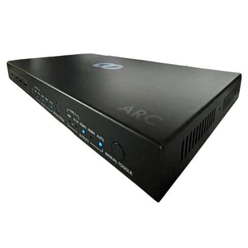 محول مؤتمرات الفيديو Boom ARC 4K BYOD، مصفوفة 4×2 (2 HDMI + 2 USB-C) شاشة مزدوجة، مشاركة طرفية USB KVM، تبديل تلقائي، تحكم RS232/TCP-IP، محول 100 واط in Kuwait