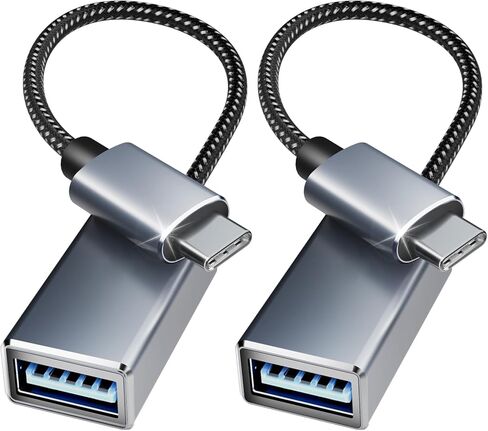 محول USB C إلى USB 3.0، 2 حزمة USB C إلى محول ذكر إلى أنثى رمادي in Kuwait