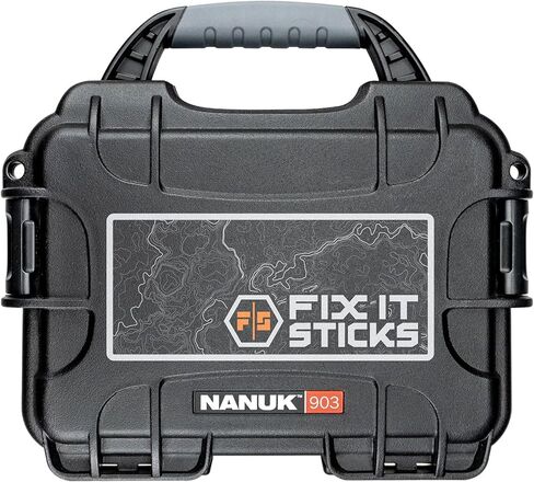 حقيبة Fix It Sticks Nanuk 903 الصلبة مع ألواح مولي (903-WORKS) | حقيبة أدوات آمنة مقاومة للصدمات ومحكم الغلق ومضادة للغبار مع حاملات لقم | حالة وقائية لمجموعات الصيانة والعمل in Kuwait