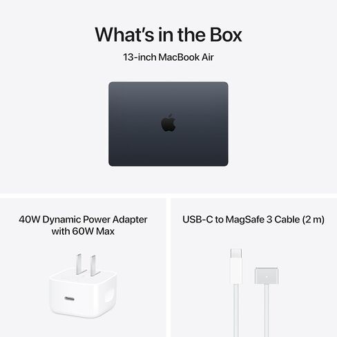 كمبيوتر محمول Apple MacBook Air مقاس 13 بوصة مزود بشريحة M5: شاشة Liquid Retina مقاس 13.6 بوصة وذاكرة موحدة سعة 32 جيجابايت ومحرك أقراص SSD سعة 512 جيجابايت؛ منتصف الليل in Kuwait