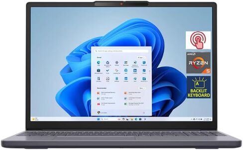 لاب توب لينوفو ايديا باد سليم 3، شاشة لمس 15.3 بوصة فل اتش دي 300 نت، مضادة للتوهج، ايه ام دي رايزن 5 8540U، ذاكرة الوصول العشوائي 8 جيجا DDR5، 512 جيجا اس اس دي، لوحة مفاتيح بإضاءة خلفية، كاميرا ويب، HDMI، واي فاي 6، ويندوز 11 هوم، لونا جراي in Kuwait