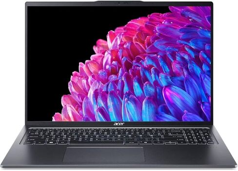 كمبيوتر محمول acer Swift Go 16 Intel Evo AI 16 بوصة OLED WQXGA+ (3200x2000) معالج Intel Core Ultra 5 125H 120 هرتز 8 جيجابايت رام 512 جيجابايت SSD Windows 11 Home Gen 4 in Kuwait
