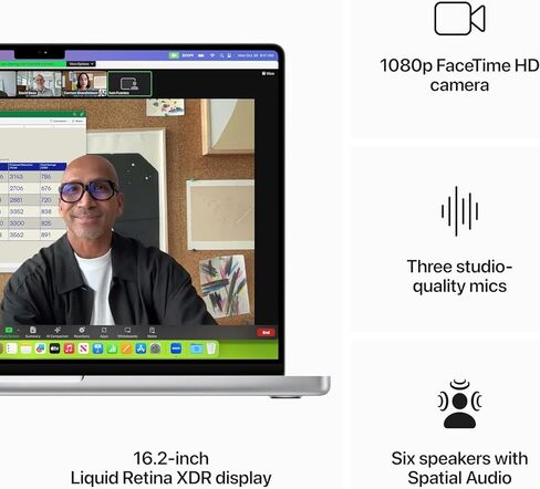Apple 2023 MacBook Pro مع شريحة Apple M3 مقاس 14 بوصة، وذاكرة الوصول العشوائي (RAM) سعة 8 جيجابايت، ومحرك أقراص SSD سعة 512 جيجابايت، رمادي غامق (تم تجديد Premium) in Kuwait