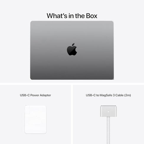 Apple 2023 MacBook Pro مع شريحة Apple M3 مقاس 14 بوصة، وذاكرة الوصول العشوائي (RAM) سعة 8 جيجابايت، ومحرك أقراص SSD سعة 512 جيجابايت، رمادي غامق (تم تجديد Premium) in Kuwait