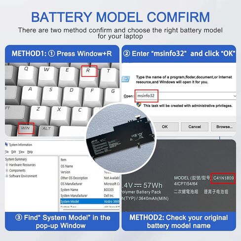 JOTACT C41N1809 Laptop Battery Compatible with ASUS ZenBook Flip 15 UX562 UX562FD UX562FDX UX562FN Q536FD Q536F Series Notebook 0B200-03070000 15.4V 57Wh in Kuwait