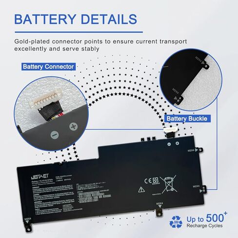 JOTACT C41N1809 Laptop Battery Compatible with ASUS ZenBook Flip 15 UX562 UX562FD UX562FDX UX562FN Q536FD Q536F Series Notebook 0B200-03070000 15.4V 57Wh in Kuwait