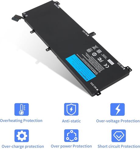 TOTRM T0TRM 61WH بطارية كمبيوتر محمول بديلة لـ Dell XPS 15 9530 Precision M3800 Series H76MV 0H76MY 7D1WJ 07D1WJ Y758W 11.1V in Kuwait
