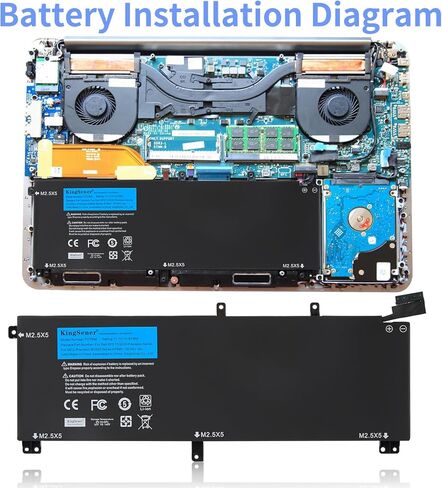 TOTRM T0TRM 61WH بطارية كمبيوتر محمول بديلة لـ Dell XPS 15 9530 Precision M3800 Series H76MV 0H76MY 7D1WJ 07D1WJ Y758W 11.1V in Kuwait