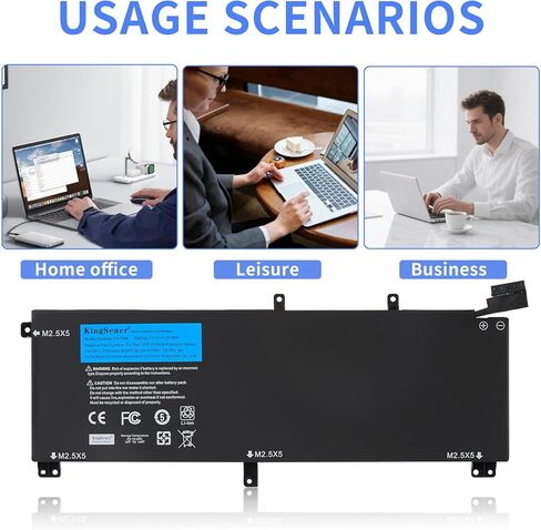 TOTRM T0TRM 61WH بطارية كمبيوتر محمول بديلة لـ Dell XPS 15 9530 Precision M3800 Series H76MV 0H76MY 7D1WJ 07D1WJ Y758W 11.1V in Kuwait