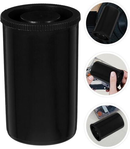 SEWACC 24pcs Black Plastic Film Canisters with Lids Empty Film Storage Containers Suitable for Darkroom and Photography Accessories in Kuwait