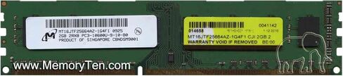 ميكرون MT16JTF25664AZ-1G4F1 2 جيجابايت سطح المكتب DIMM DDR3 PC10600(1333) UNBUF 1.5v 2RX8 240P 256MX64 128mX8 in Kuwait
