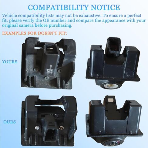 كاميرا احتياطية للرؤية الخلفية لـ 2010-2017 GMC Terrain/2010-2017 Chevy Equinox/2011-2015 شيفروليه كروز، كاميرا عكسية للمساعدة في ركن السيارة تحل محل رقم الجزء OE 95407397 22913698 GM1960105 15926123 20903513 in Kuwait