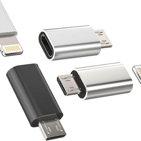Lightning Female to Micro USB Male(3pack)Adapter Compatible for Samsung Galaxy S6 S7 Edge Nexus 5 LG 4 Android Power Charge Cable Converter for Iphone 13Pro 8 Plus X Ipad Charging Cord Port Data Sync in Kuwait