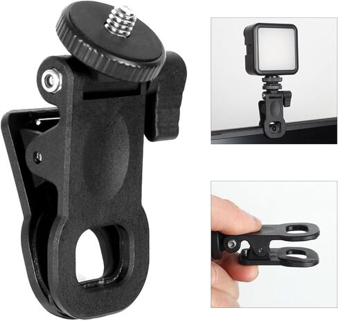 Upgrades Fill Light Clip Holder Featuring 1/4 Screw Mount Compact Fill Light Clip for Mobile Devices for Photography Live Streaming Equipment in Kuwait