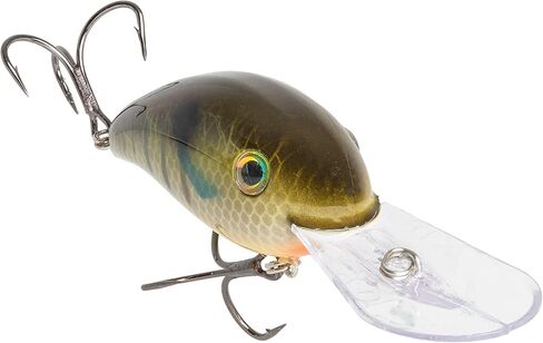 Strike King (HC3XDE-845) 3XD Elite Fishing Lure, Deep Diving Crankbait, 2-Inches, 7/16-Ounce, Unique Curved Bill, Dives to 10-Feet, Rattle Chambers, Size 4 Mustad Triple Grip Hooks, Sunny in Kuwait