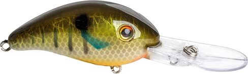 Strike King (HC3XDE-845) 3XD Elite Fishing Lure, Deep Diving Crankbait, 2-Inches, 7/16-Ounce, Unique Curved Bill, Dives to 10-Feet, Rattle Chambers, Size 4 Mustad Triple Grip Hooks, Sunny in Kuwait