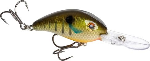 Strike King (HC3XDE-845) 3XD Elite Fishing Lure, Deep Diving Crankbait, 2-Inches, 7/16-Ounce, Unique Curved Bill, Dives to 10-Feet, Rattle Chambers, Size 4 Mustad Triple Grip Hooks, Sunny in Kuwait