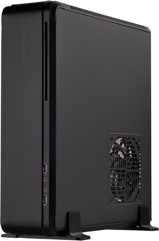 حافظة كمبيوتر Silverstone Technolgo من الألومنيوم Unibody Mini-ITx صغيرة الحجم تدعم اللون الأسود FTZ01B-USA in Kuwait