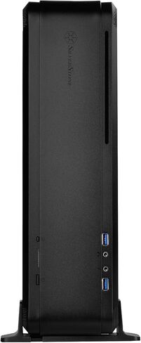 حافظة كمبيوتر Silverstone Technolgo من الألومنيوم Unibody Mini-ITx صغيرة الحجم تدعم اللون الأسود FTZ01B-USA in Kuwait