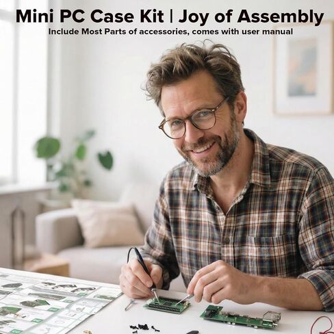 حافظة برج صغيرة من الألومنيوم iUniker PiTower لجهاز Raspberry Pi 5 مع شاشة OLED مقاس 1.3 بوصة، ومراوح تبريد ثلاثية RGB، ودعم NVMe SSD وPCIe، وزر طاقة إيقاف التشغيل الآمن، RTC، يمكن الوصول إلى جميع المنافذ in Kuwait