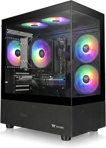 كمبيوتر مكتبي للألعاب، AMD R5 5500، RTX 3050 6G، 16 جيجا DDR4، 512 جيجا M.2 SSD، BX3 550W 80PLUS Bronze PSU، RGB Fan x5، WiFi جاهز ونظام التشغيل Windows 11 Home، أسود in Kuwait