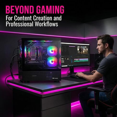 كمبيوتر مكتبي للألعاب، AMD R5 5500، RTX 3050 6G، 16 جيجا DDR4، 512 جيجا M.2 SSD، BX3 550W 80PLUS Bronze PSU، RGB Fan x5، WiFi جاهز ونظام التشغيل Windows 11 Home، أسود in Kuwait