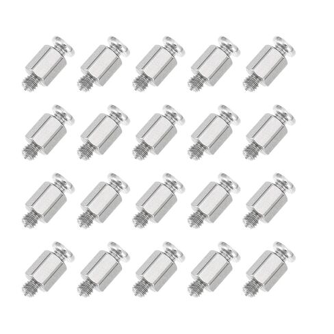 20 Pcs M.2 SSD Mounting Screws Hex Head Metal Computer Accessory Kit for Compatible Motherboards with Nvme Storage Installation in Kuwait