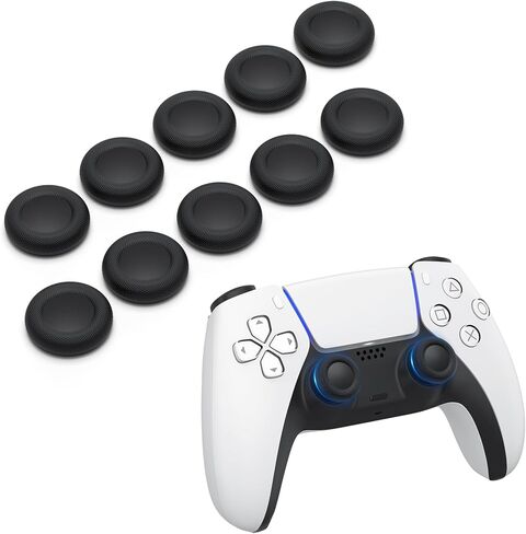 Replacement Joystick Grip Caps for PS4/PS5 Controller, PS5/PS4 Thumb Grips Caps, Anti-Stickiness, Anti-Slip, Anti-Scratch, Anti-Fingerprint, PS4/PS5 Joystick Caps-10pcs in Kuwait