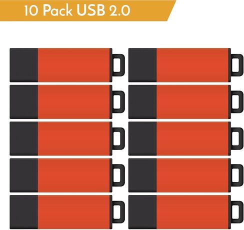 محرك أقراص فلاش Centon DataStick Pro2 USB 2.0 سعة 16 جيجابايت × 10، كهرماني (S1B-U2T21-16G-10) in Kuwait