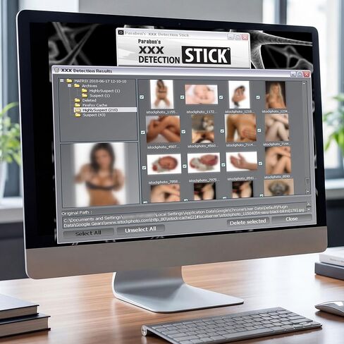 XXX Detection Stick - ماسح ضوئي للصور والفيديو غير المشروع لنظام التشغيل Windows | البحث عن محتوى NSFW ومسحه | مانع الاباحية | عصا USB للكشف عن المواد الإباحية in Kuwait