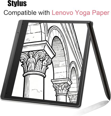A-10 Stylus Pen with Eraser Compatible with Lenovo Smart Paper Pen,Compatible with Lenovo Yoga Paper Stylus Pen-Black in Kuwait