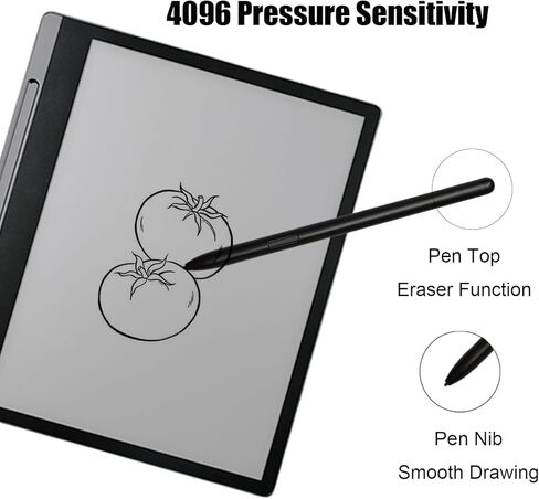 A-10 Stylus Pen with Eraser Compatible with Lenovo Smart Paper Pen,Compatible with Lenovo Yoga Paper Stylus Pen-Black in Kuwait