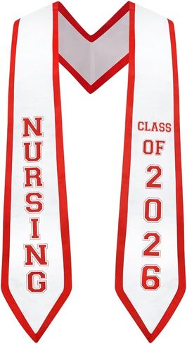 Vansolinne 2024 Nurse Graduation Stole Class of 2024 Nursing School Graduate Sash Nurse RN Graduation Gift Idea in Kuwait