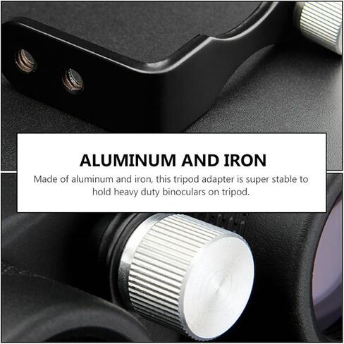 Homoyoyo Universal Metal L-Shaped Binocular Tripod Adapter Bracket with Threaded Mount for Outdoor Bird Watching and Sports Events in Kuwait