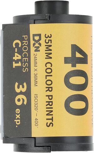 35mm Color Negative Film, 320-400 ISO, Fine Grain, High Resolution, Wide Exposure Latitude, for 135 Cameras, 36 Exposures in Kuwait