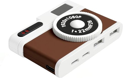 موزع USB C، موزع USB بـ 4 منافذ مع منفذي USB-A 2.0 و2 USB-C، محول محور USB صغير الحجم على شكل كاميرا لأجهزة الكمبيوتر المحمول وأجهزة MacBook والكمبيوتر اللوحي والملحقات in Kuwait