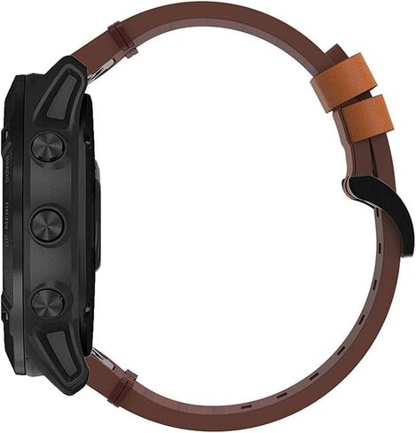 Leather Straps Compatible with Garmin Descent G2 Strap, 22mm Adjustable Replacement Wristband Premium Leather Band for Garmin Descent G2 Smartwatch in Saudi Arabia
