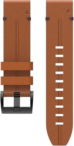 Leather Straps Compatible with Garmin Descent G2 Strap, 22mm Adjustable Replacement Wristband Premium Leather Band for Garmin Descent G2 Smartwatch in Saudi Arabia
