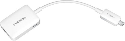 Samsung ET-H10FAUWESTA Micro USB to HDMI 1080P HDTV Adapter Cable for Samsung Galaxy S3/S4 and Note 2 - Retail Packaging - White in Kuwait