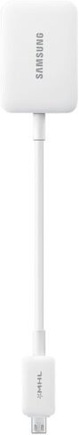 Samsung ET-H10FAUWESTA Micro USB to HDMI 1080P HDTV Adapter Cable for Samsung Galaxy S3/S4 and Note 2 - Retail Packaging - White in Kuwait